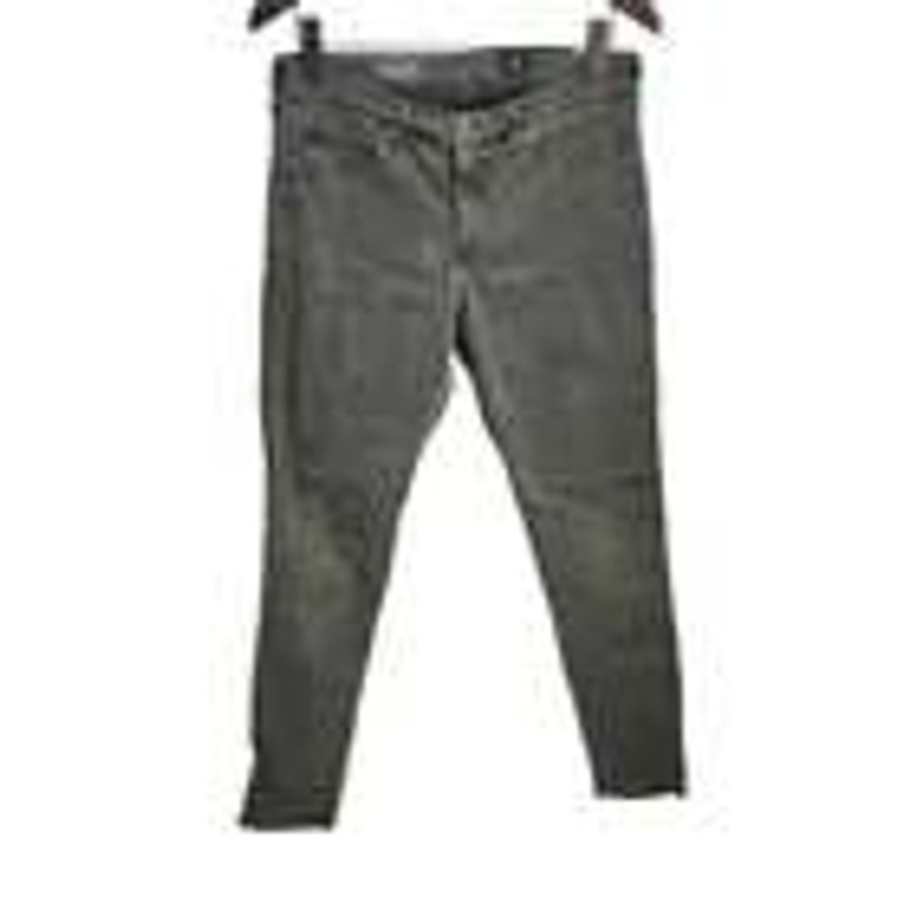 AG Adriano Goldschmied The Abbey Ankle Women 29R Olive Green Skinny Jeans